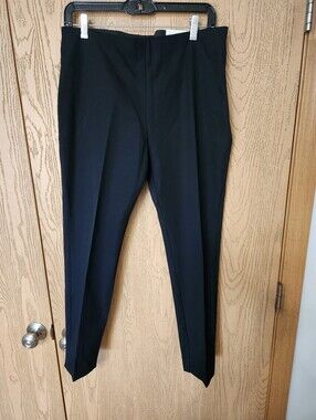 a new day Black Women's High Rise Skinny Ankle Dress Pants With A Side Zipper